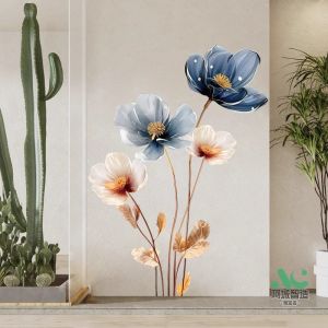 Tranh Dán Tường Nổi Hoa Trang Trí Hiện Đại Đơn Giản Cho Phòng Khách Phòng Ngủ Phòng Ăn Phòng Khách Phòng Làm Việc Phòng Tắm Phòng Ăn