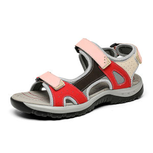 New Summer Leather Womens Sandals Fashion Design Breathable Women Casual Shoes Women Outdoor Beach Flat Sandals Big Size 42