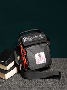 spaceman | Fashionable Oxford Cloth Mens Shoulder Bag Casual Crossbody Satchel Handbag Leisure Tote Bag For Youth With Zipper Closure