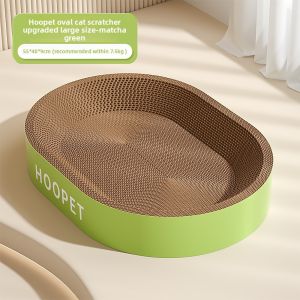 HOOPET | Durable Scratch Pad with Integrated Cat Bed Seasonal Use Cat Scratcher