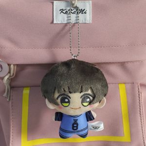 Bandai | 10cm Mini Blue Lock Stuffed Doll Seishiro Nagi Isagi Yoichi Chigiri Bachira Meguru Cartoon Plush Doll Pendant Keychain Toy Gifts