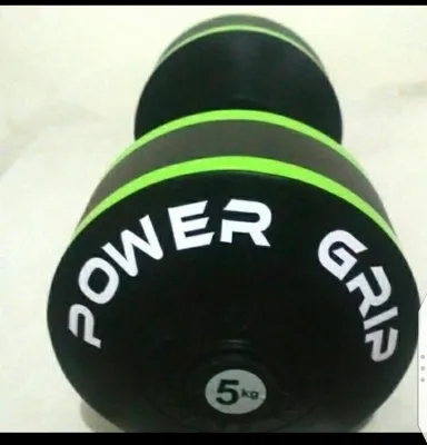 DUMBELL BARBEL 5 kg . Premium Quality . With anti slip grip for comfort and safety.