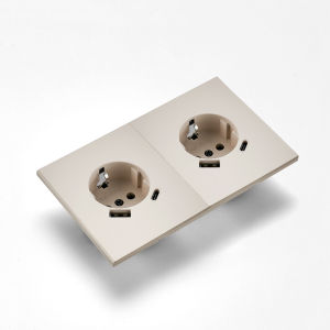 Skin Sensation USB A+C Wall Socket Power Sockets Skin Feel Paint Embedded Integrated Panel DIY Combination Embedded Paint Socket
