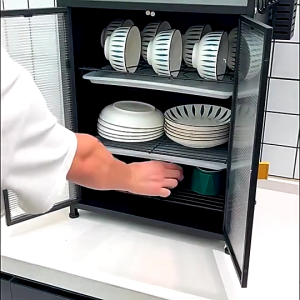 2/3-Layer Carbon Steel Dish Rack | Kitchen Cabinet Organizer for Plates | Multipurpose Storage Rack