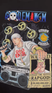 เสื้อยืด God Eminem วันพีช (Cotton 100%)