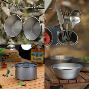 Tiartisan | Bộ Dụng Cụ Gấp Ngoài Trời Từ Titanium Có Lỗi