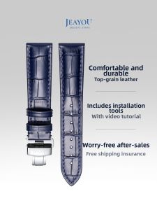 JEAYOU | Genuine Leather Watch Strap
