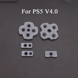 Miếng Đệm Silicon Dẫn Điện Cho Bộ Điều Khiển Trò Chơi PS5 V4.0 1/2/5/10 Bộ Phụ Kiện Thay Thế Nút Chức Năng Hướng Dẫn Hướng