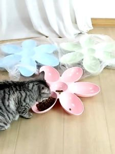 SKISOPGO ชามอาหารสัตว์เลี้ยง 6 หลุม ชามอาหารสุนัข ชามอาหารแมว