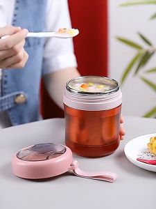 Inject Water Thermos cups 304 stainless steel Induction Cooker 注水保温杯 可保温可加热 304不锈钢保温汤茶杯 上班族麦片杯便携早餐装汤容器外带可电磁炉加热粥杯