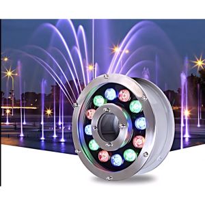【COD & Ready】24V 6W 9W Fountain light colorful Swimming pool light fish pond Underwater Waterproof