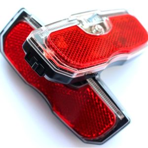 1/2PCS Bike Rack Tail Light LED MTB Bike Luggage Rack Reflective Light MTB Riding Warning Reflector Cycling Accessories