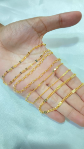Noin - Gelang Kaki Rantai Lapis Emas Macam Model Aksesoris Wanita Simple Elegan Anti Karat