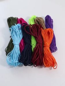 10Yards 2mm Solid Color Braided Polyester Rope Cord Thread For DIY Keyring Phone Chain Home Sewing Accessories Crafts Materials