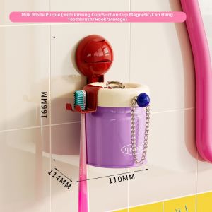noooth | Antibacterial Suction Toothbrush and Cup Holder