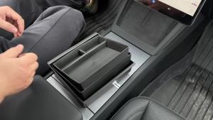 For Tesla Model 3 Highland 2024 Storage Box Model3 2025 Center Console Armrest Storage Box Cup Mats Stowing Tidying Accessories