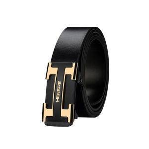 MENSPE เข็มขัดผู้ชายแฟชั่นสำหรับผู้ชาย เข็มขัดหนังแท้ ผู้ชายเข็มขัด เข็มขัดหัวเข็มขัดอัตโนมัติหนังวัวสองชั้น เข็มขัดธุรกิจคุณภาพสูงหรู