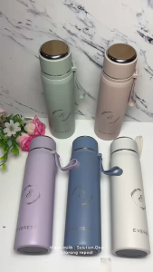 S1 Botol Termos Air Stainless Steel 316 Vacum Cangkir Kapasitas 550ML Estetik Tahan Panas dan Dingin