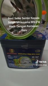 Senter Kepala Selam Mitsuyama MS 216 Putih Diving Super Terang 80 Watt
