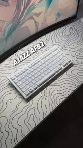 AJAZZ | Bàn Phím Không Dây RGB AJAZZ AF82 82 Phím Ba Chế Độ Kết Nối Tích Hợp Màn Hình HD Đa Phương Tiện Và Núm Điều Chỉnh Âm Lượng Dùng Cho Máy Tính Để Bàn & Laptop Văn Phòng.