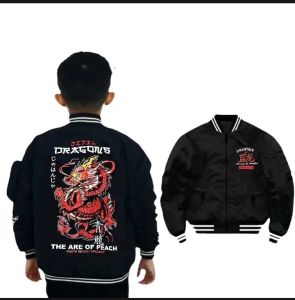 BEST seller/ jaket bomber anak laki laki/terbaru 2023/jaket bolak balik keren anak  premium distro 4-12 tahun
