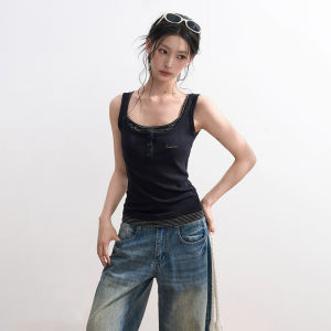 BAIDAIFEI | Armhole Cover Slim Fit Short Style Womens Vest