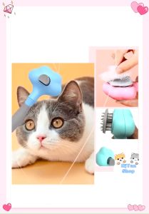Lược chải lông lấy lông thừa và massage cho mèo chó thú cưng mẫu tay mèo măng cụt boss siêu cute