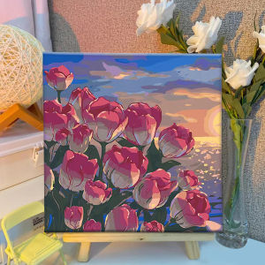 Oil Paint by Numbers for Beginner DIY Digital Painting Acrylic Kits Hand-painted Canvas Graffiti Coloring Handmade Gift Wall Decor