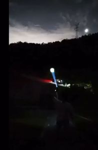 LAMPU SENTER LED SUPER TERANG USB TYPE C FAST CHARGING 200-500 METER 10W BATRE 1200MAH 18650 HIKKING KEMAH 2 MODE JAUH/DEKAT