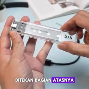 Casing SSD M2 NVME Transparant Enclosure NYK S1