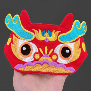 Mũ Bảo Vệ Đầu Trẻ Em Hình Mèo Mùa Hè Mũ Tròn Đỏ Phong Cách Trung Hoa Cho Trẻ Sơ Sinh Mũ Bảo Vệ Đầu Hình Mèo Ngày 100 Ngày