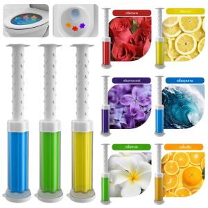 เจลทําความสะอาดห้องน้ํา เจลห้องน้ํา Aromatic ดอกไม้ผงซักฟอกแสตมป์หยุดมะนาวและคราบ Air Freshening กลิ่น Deodorizing C