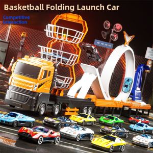 QU RAN | Birthday Gift Intellectual Alloy Transforming Track Shooting Toy Truck
