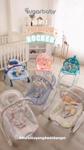 Sugar Baby Infant Seat / Bouncer 1 recline / Premium Swing Bouncer / 10in1 Premium Rocker / Sugarbaby Bouncer Bayi / Ayunan Bayi Mainan Anak