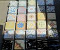 Ubin / tegel lantai klasik motif ukuran 20x20. 