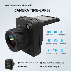 Camera Chụp Ảnh Macro 4K Với Khả Năng Quay Video Nhanh Tầm Nhìn Ban Đêm Đầy Màu Sắc Trong Điều Kiện Thiếu Sáng Dùng Cho An Ninh Xây Dựng Ghi Hình Cây Hoa Chế Độ Chờ 6 Tháng