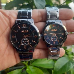 Jam Tangan Rantai Pria Wanita / Analog / AB 018