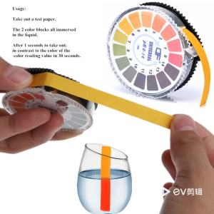 Cuộn Giấy Thử pH Phổ Dụng Phạm Vi 1-14 Dùng Cho Nước Nước Tiểu Nước Bọt Que Thử Quỳ Đo Kỹ Thuật Số Dùng Tại Nhà