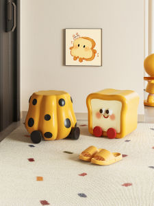 Cute Cartoon Style Shoe Bench Home Entrance Living Room Sofa Low Table Childrens Put on Shoes Bench Creative Small Stool