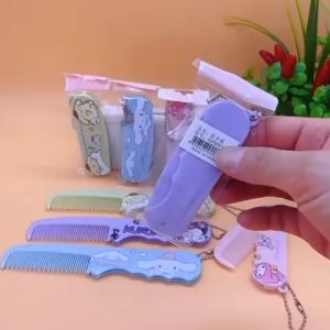 SISIR + KACA 2IN1/SISIR LIPAT KARAKTER/SISIR LIPAT GANTUNGAN/SISIR LIPAT LUCU/SISIR LIPAT TRAVEL/CERMIN RIAS LIPAT MOTIF + SISIR QUALITY/ / Kaca Lipat + Sisir Motif Karakter / Kaca Genit Make Up Portable / Cermin Saku Travelin