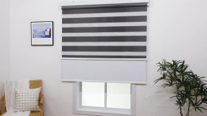 VENTIBLIND 2IN1 Day/Night Printed Curtain 100% Full Blackout Korean Venetian Blinds Thickened Waterproof And Oil Proof Double Rolling Curtains Office Bathroom Kitchen