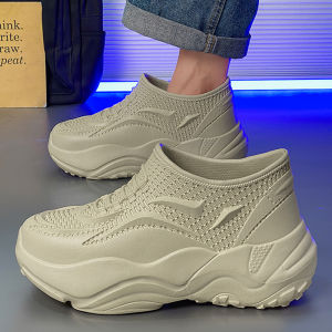 Mens Summer Fashion Thick Bottom Wear-Resistant Non-Slip Beach Driving Waterproof Slip-On Chef Shoes EVA Material Breathable