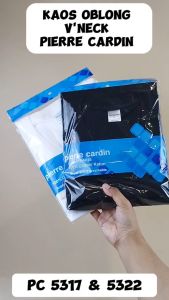 Kaos Dalam Oblong V-Neck PIERRE CARDIN PC 5317 Putih Isi 1 Pcs Bahan Katun