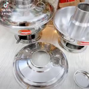 Nồi Lẩu Cù Lao - Lẩu Than - Lẩu Cồn Inox Tân Tiến Đạt Cao Cấp tiện dụng