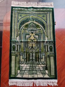 Sajadah Turkey Al beit Premium. rumbai kuncir tebal halus kemas plastik ukuran besar 70 x 100