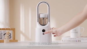 SG【Ready Stock】Bladeless spray household electric fan Style Wind Designer Fan Customizable Panels RGB Lighting & Modern Art Piece