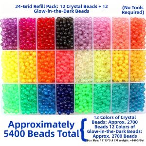 Iron-free Handicraft Soluble Beads 5mm