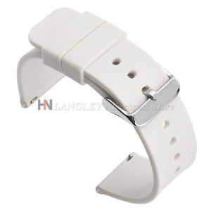 Watch Strap 10/12/14/15/16/18/20mm 21mm 22mm 24mm Universal Watch Bands Silicone Rubber Link Bracelet Wrist Strap For Smartwatch