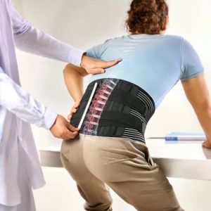 Back Support Waist Trainer Lumbar Support for Protruding Intervertebral Discs Suitable Weightlifting in Outdoor Home and Work