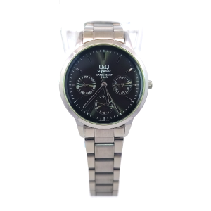 Q&Q Superior Multifunction Stainless Steel Watch (S303J202Y)